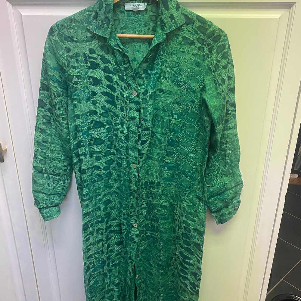 Allegra Massetti linen shirt dress
